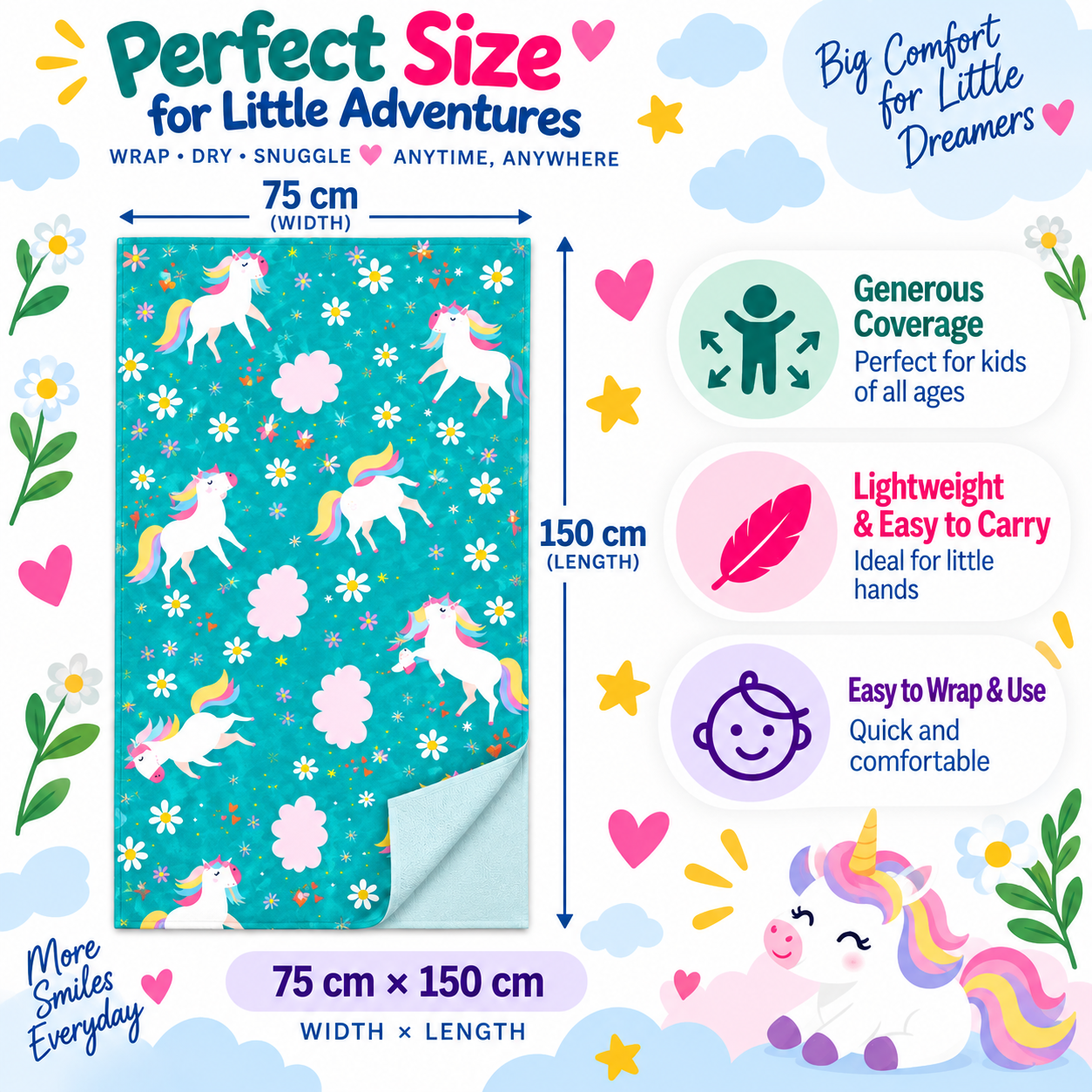 Towels World Kids Bamboo Towel - Image 3