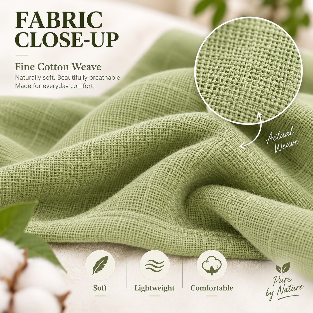Towels World Naturally Dyed Green & Yellow Newborn Baby Towels – Pack of 2 - Image 3