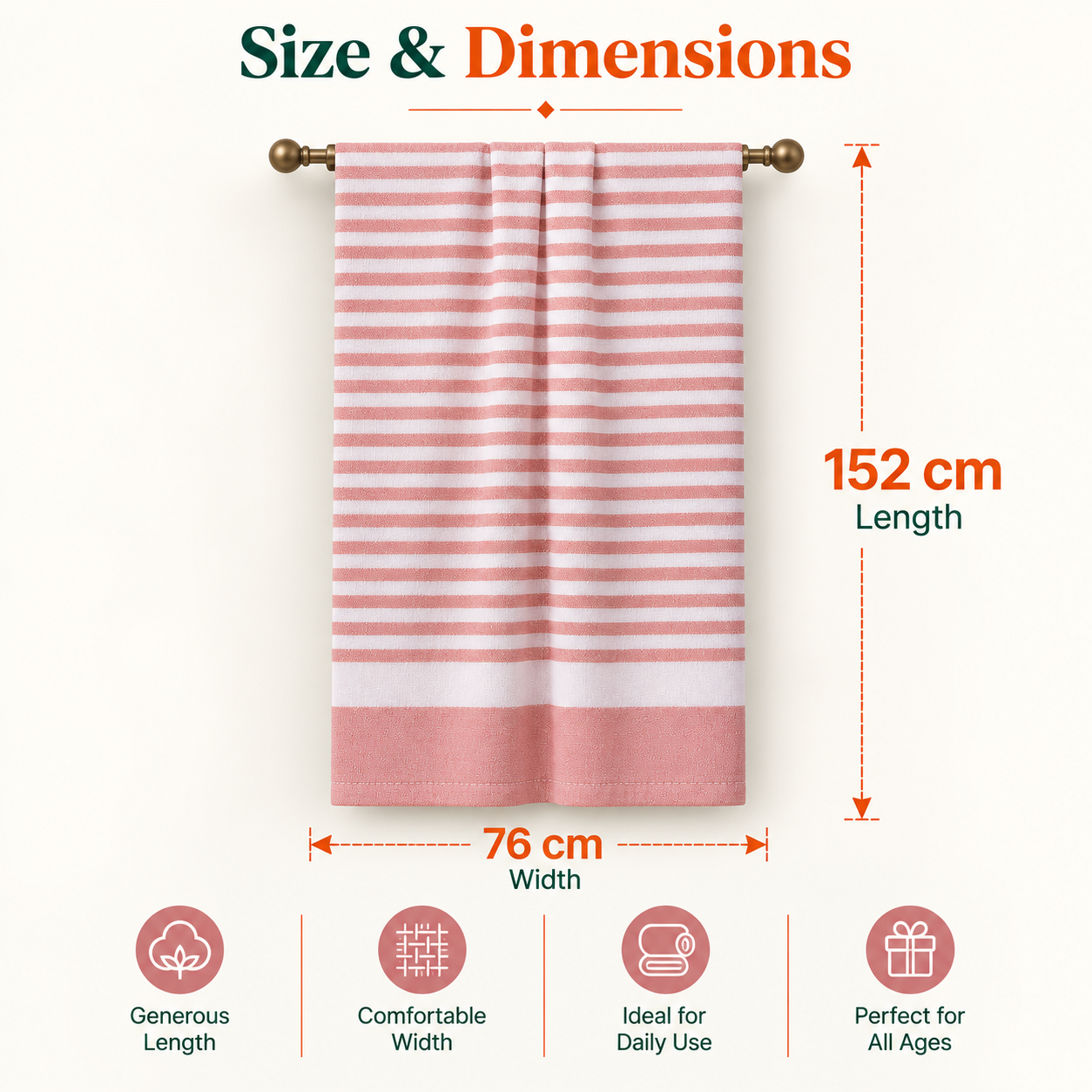 Towels World Bamboo Cotton Towels – Pack of 2 - Image 5