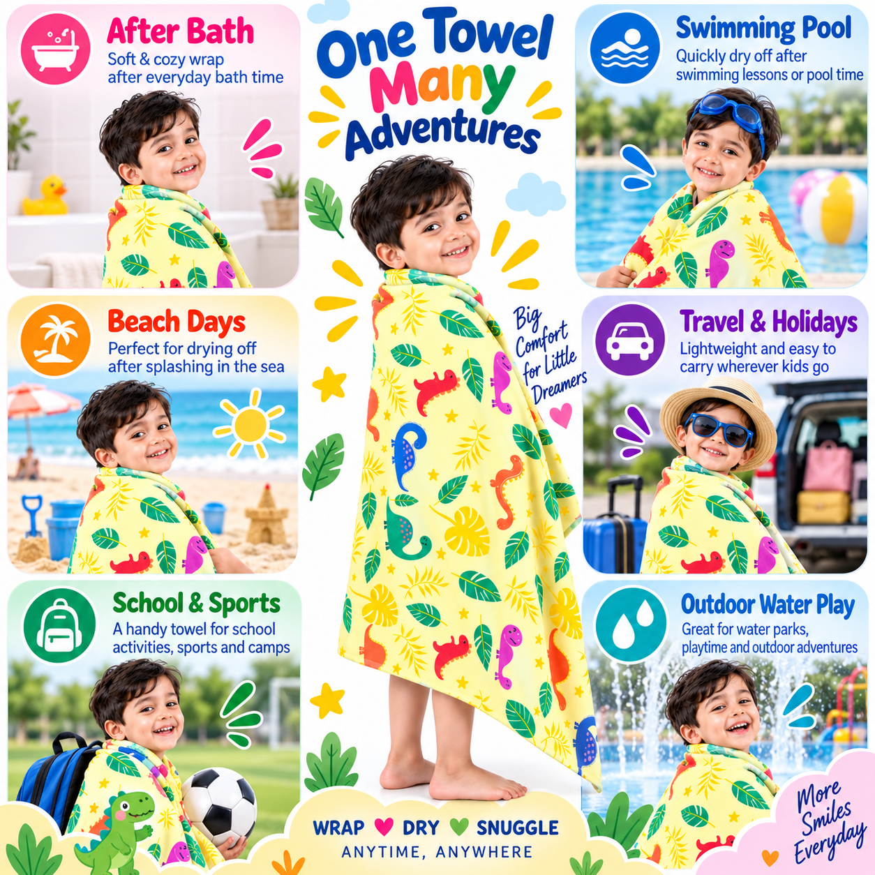 Towels World Kids Bamboo Towel - Image 3