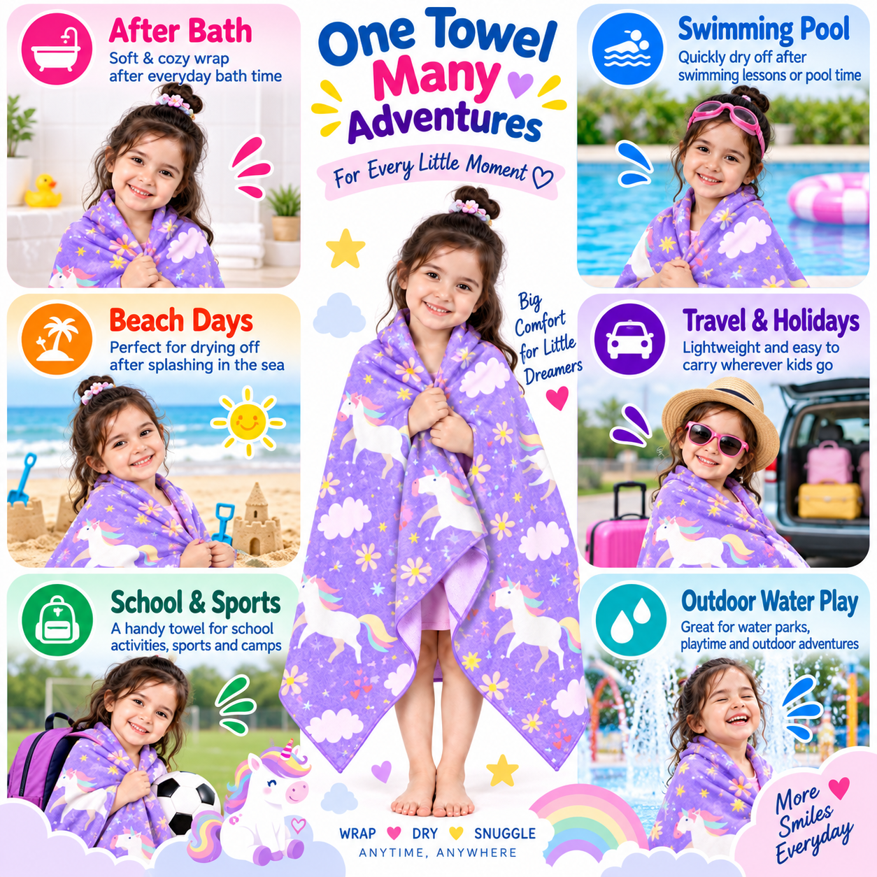 Towels World Kids Bamboo Towel - Image 3