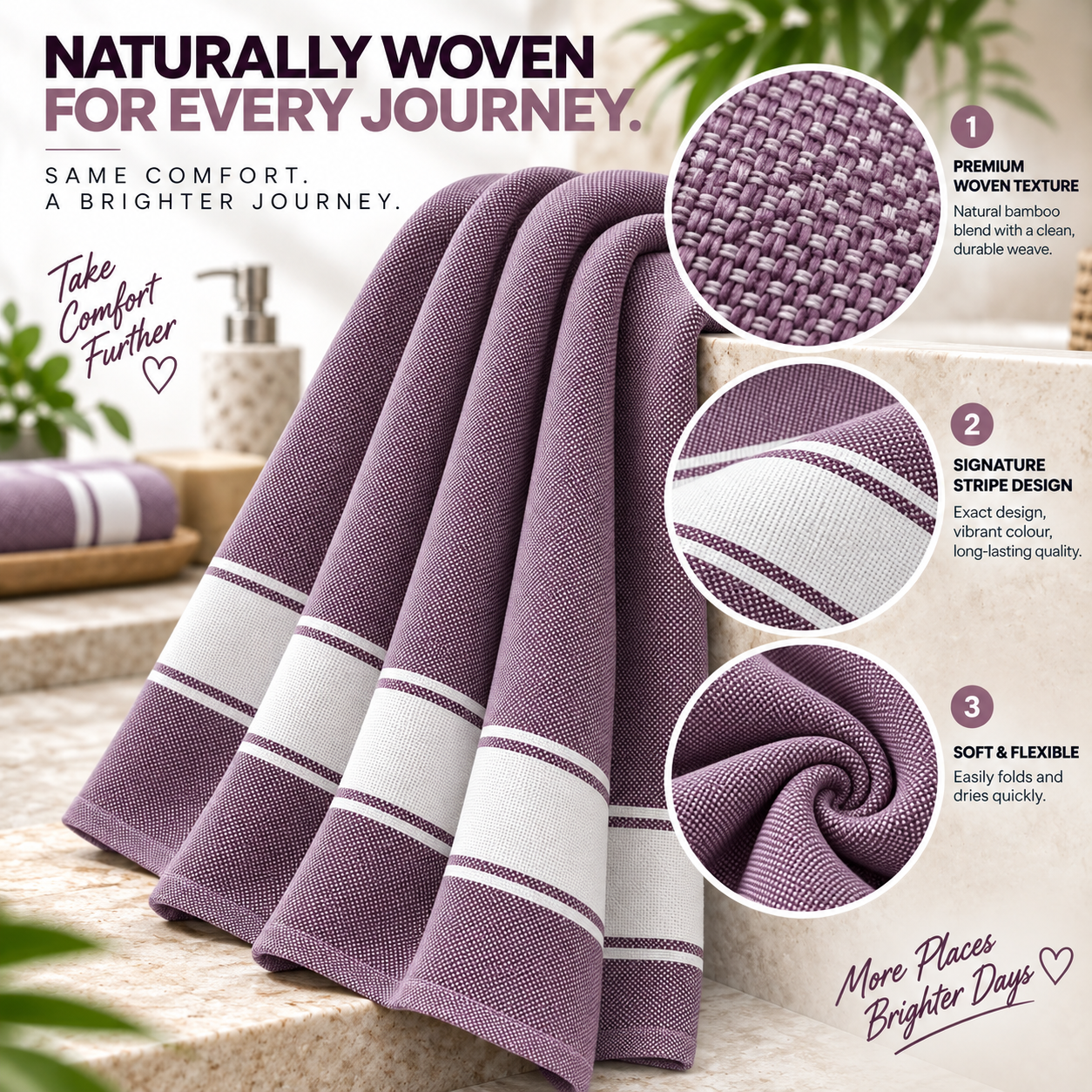 Towels World Lightweight Bamboo Bath Towel - Image 5