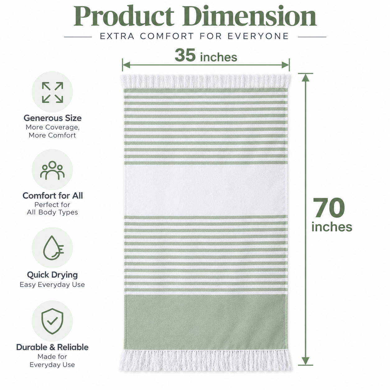 Towels World Plus Size Bamboo Bath Towel - Image 5