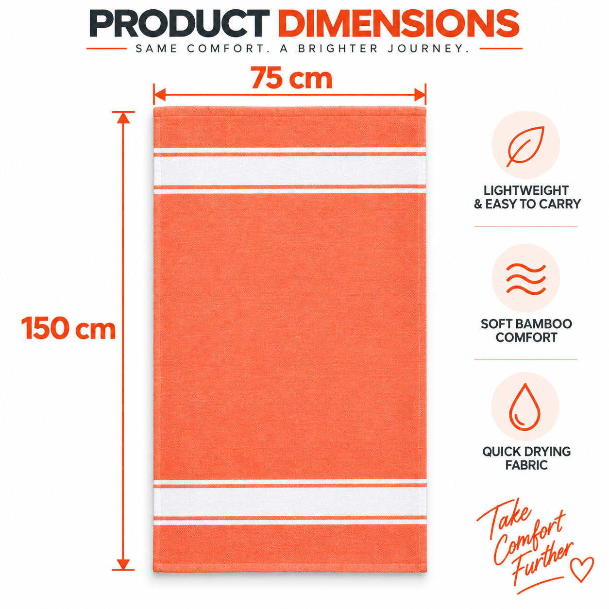 Towels World Lightweight Bamboo Bath Towel - Image 4