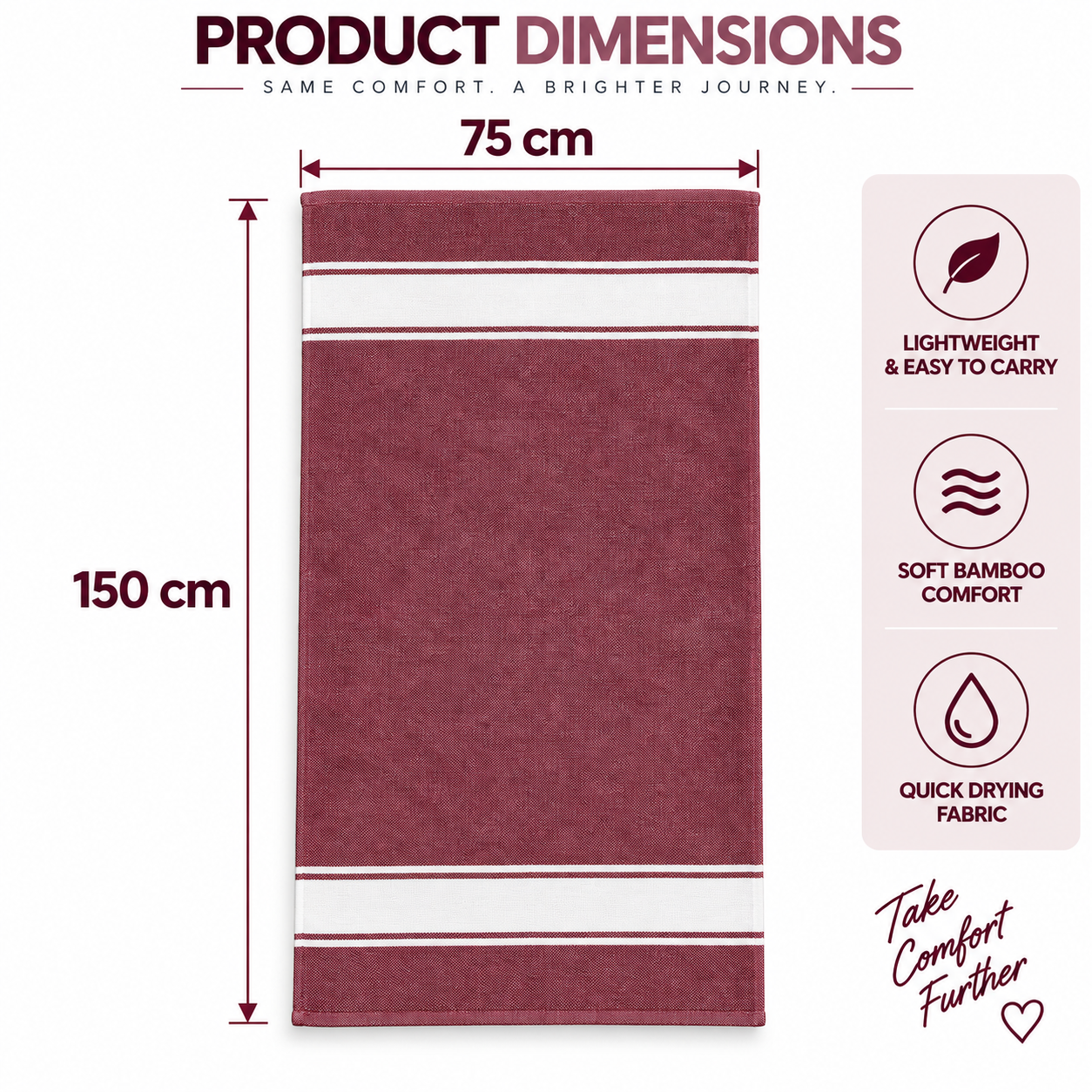 Towels World Lightweight Bamboo Bath Towels - Image 4