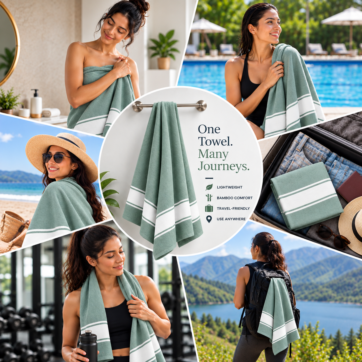 Towels World Lightweight Bamboo Bath Towel - Image 3