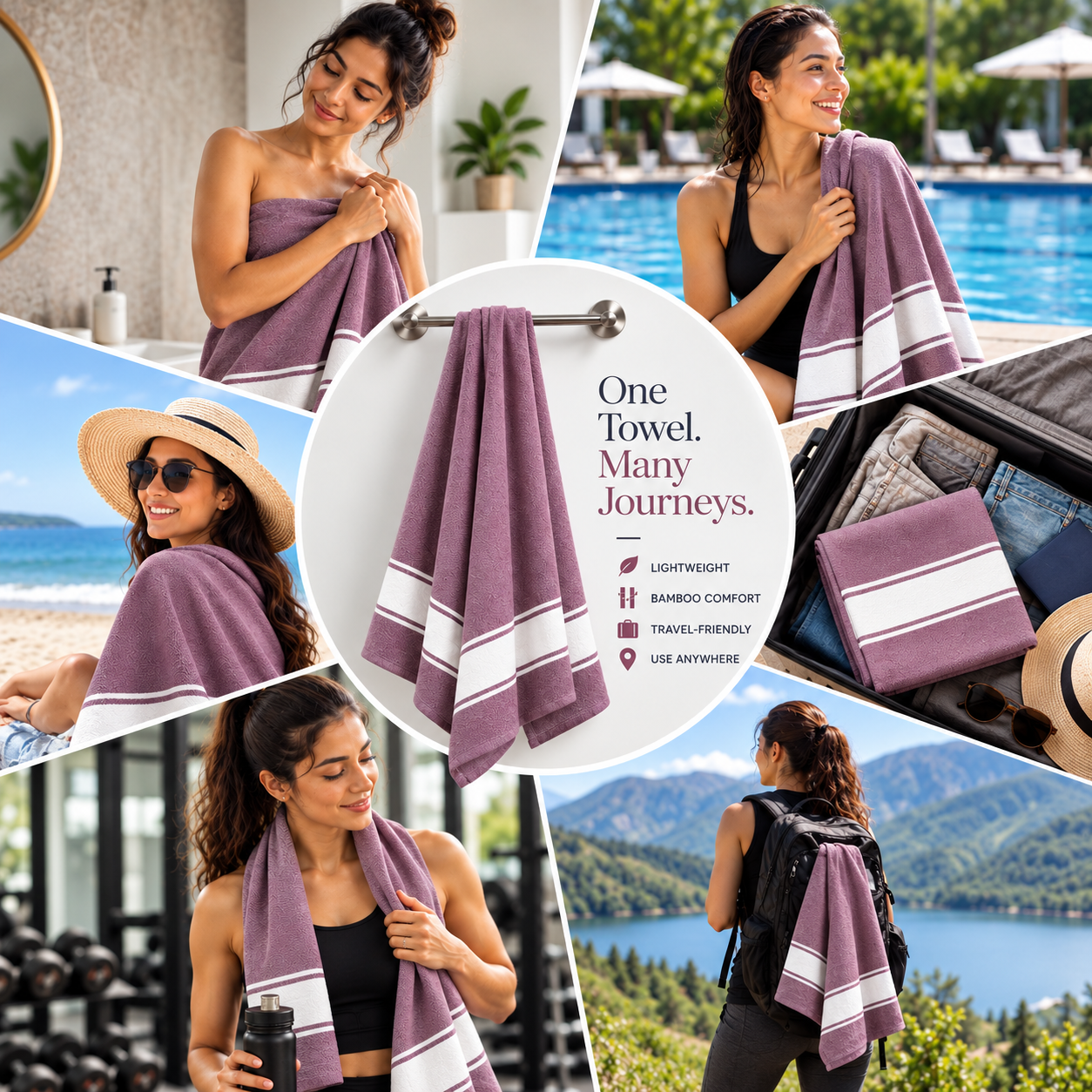 Towels World Lightweight Bamboo Bath Towel - Image 3