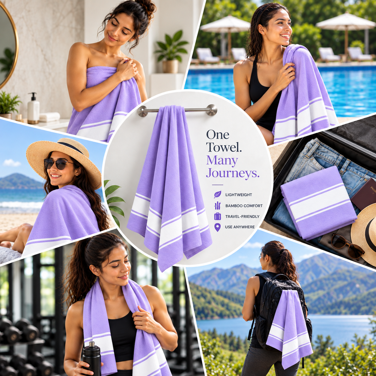 Towels World Lightweight Bamboo Bath Towels - Image 3