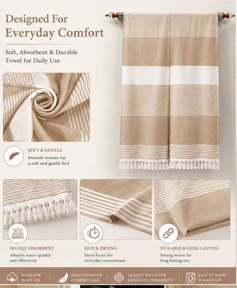 Towels World Bamboo Viscose Bath Towel - Image 3