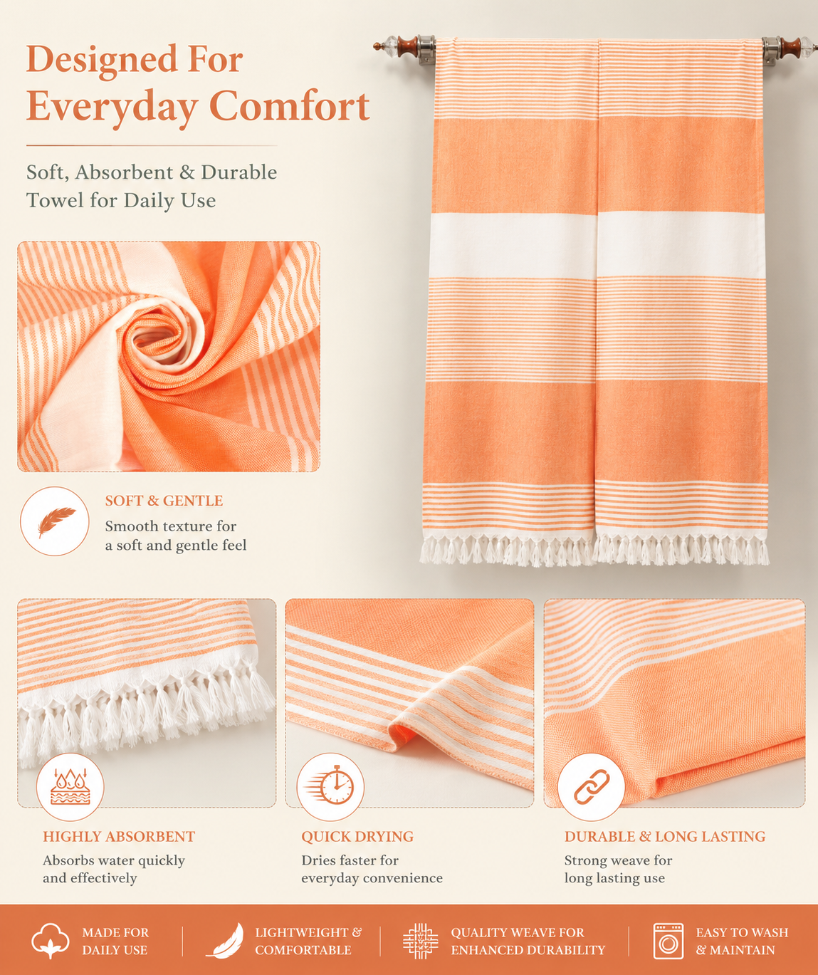 Towels World Bamboo Viscose Bath Towel - Image 3